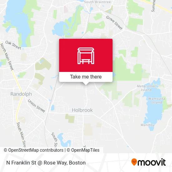 N Franklin St @ Rose Way map