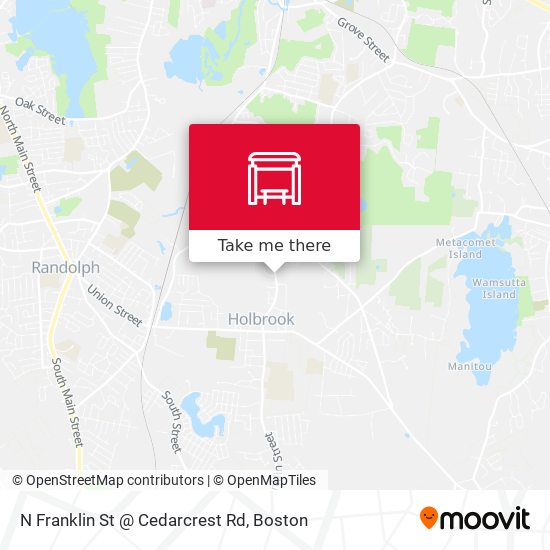 N Franklin St @ Cedarcrest Rd map
