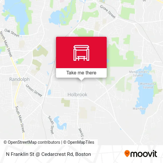 N Franklin St @ Cedarcrest Rd map