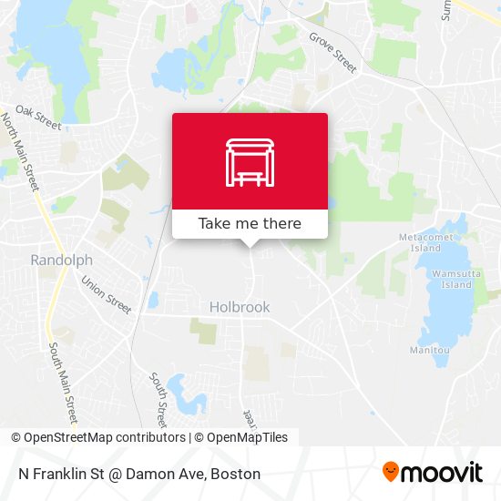Mapa de N Franklin St @ Damon Ave