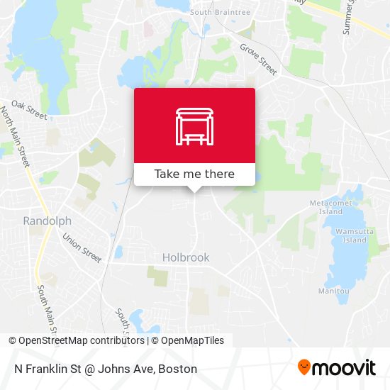 Mapa de N Franklin St @ Johns Ave