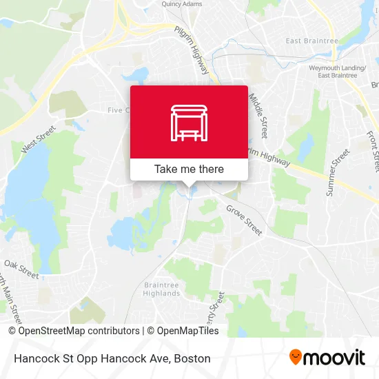 Hancock St Opp Hancock Ave map