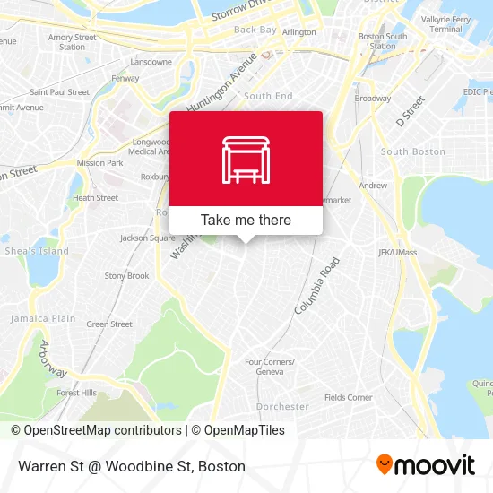 Warren St @ Woodbine St map
