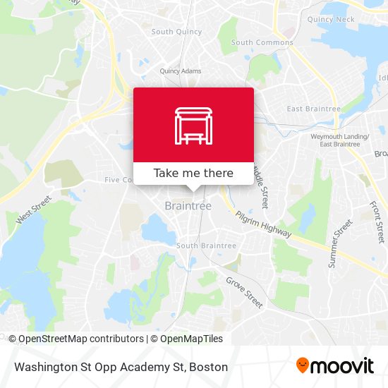 Washington St Opp Academy St map