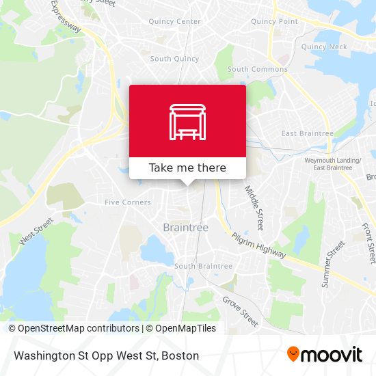 Mapa de Washington St Opp West St
