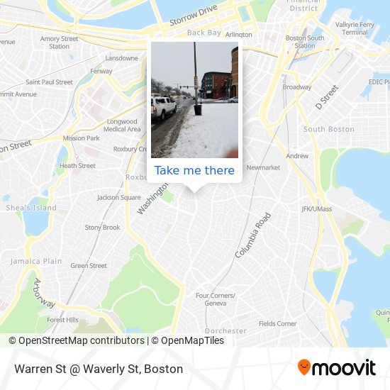 Warren St @ Waverly St map