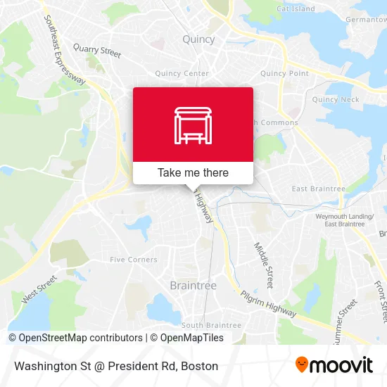 Washington St @ President Rd map