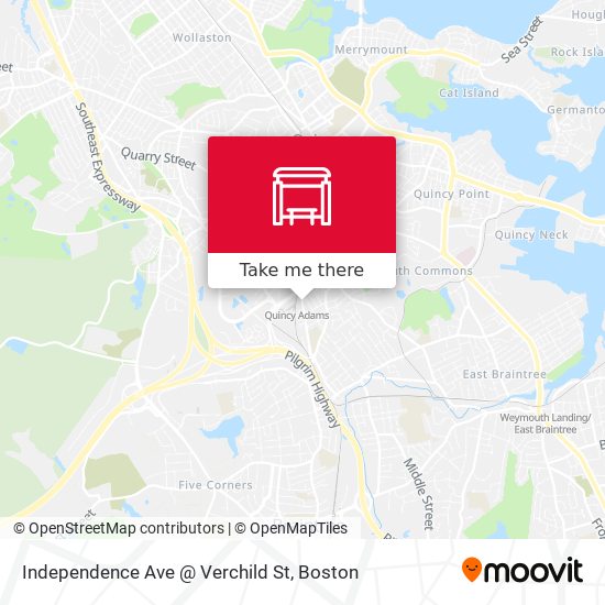 Independence Ave @ Verchild St map