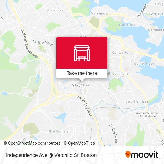 Independence Ave @ Verchild St map