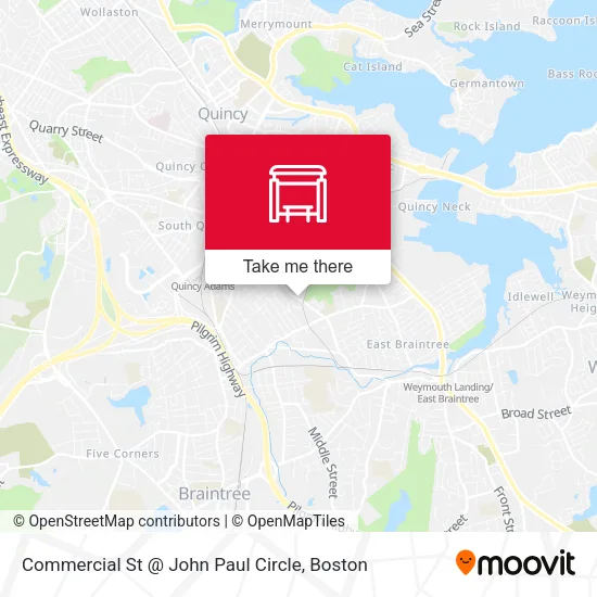 Commercial St @ John Paul Circle map