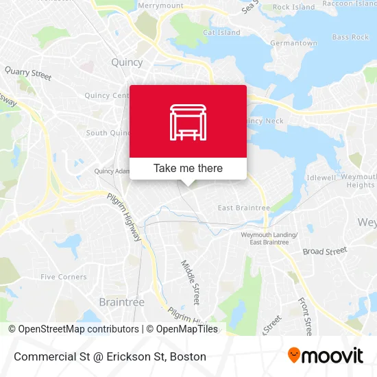 Mapa de Commercial St @ Erickson St