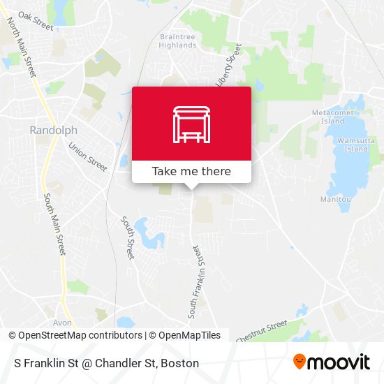 S Franklin St @ Chandler St map