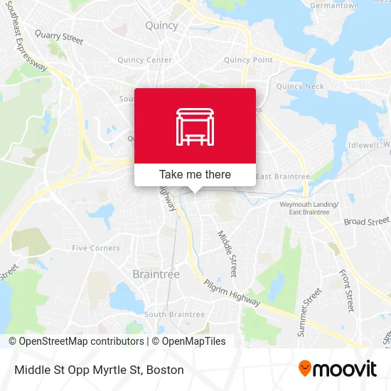 Middle St Opp Myrtle St map
