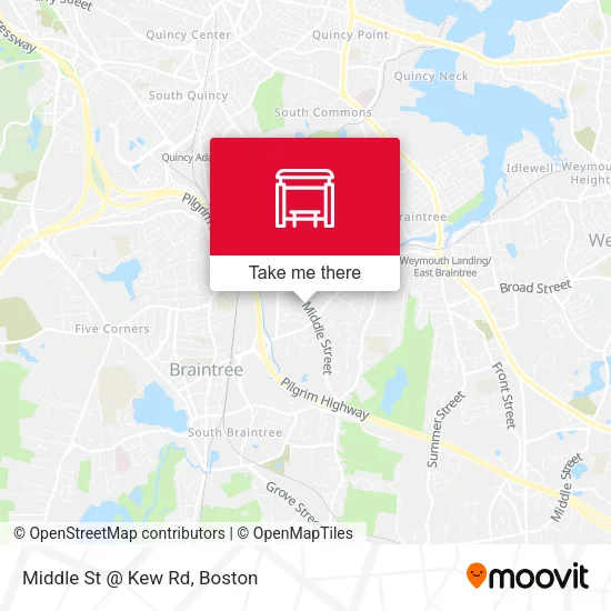 Middle St @ Kew Rd map