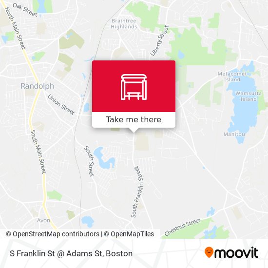 S Franklin St @ Adams St map