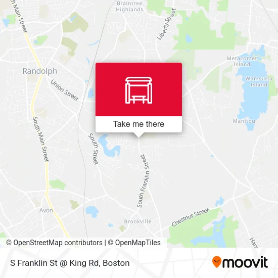 S Franklin St @ King Rd map
