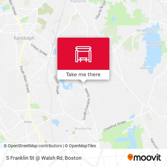 S Franklin St @ Walsh Rd map