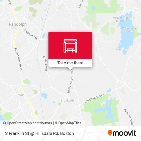 S Franklin St @ Hillsdale Rd map