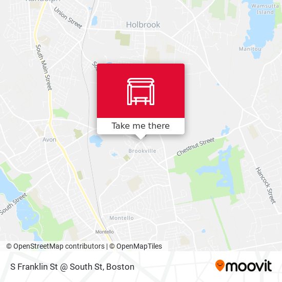 S Franklin St @ South St map