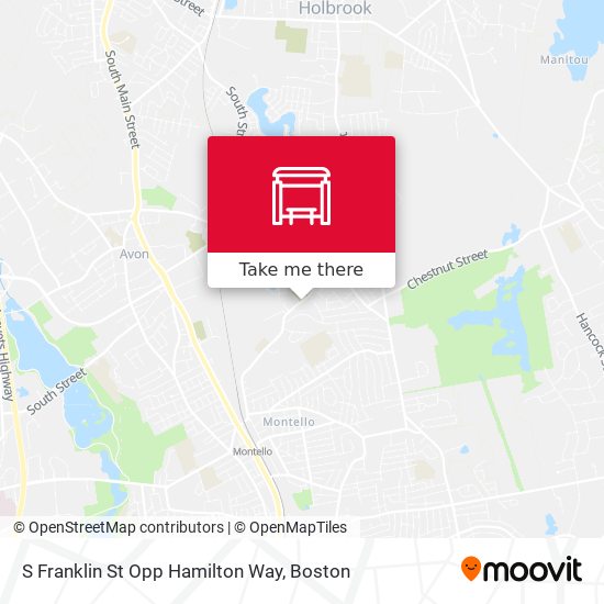 S Franklin St Opp Hamilton Way map