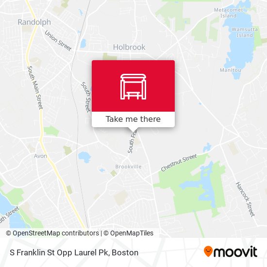 S Franklin St Opp Laurel Pk map