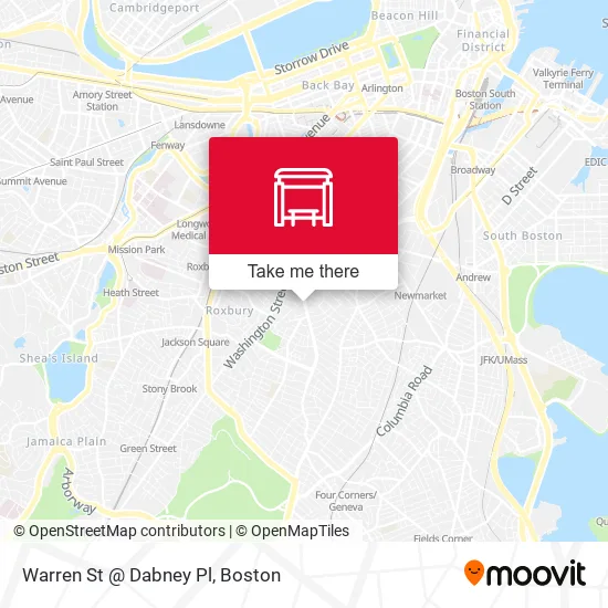 Warren St @ Dabney Pl map