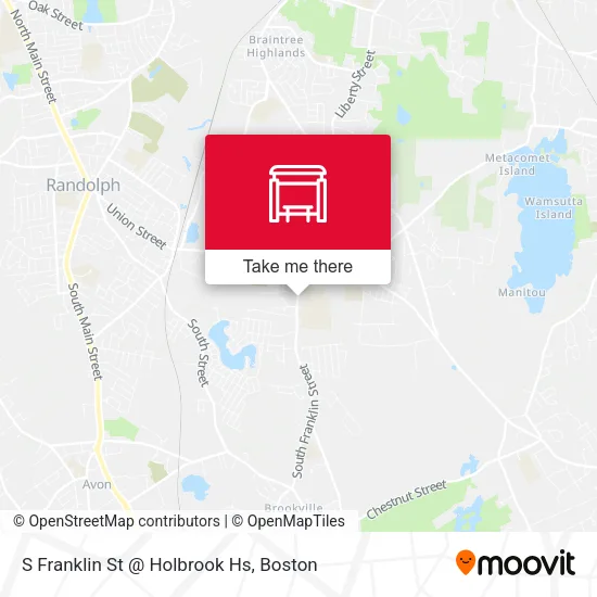 S Franklin St @ Holbrook Hs map