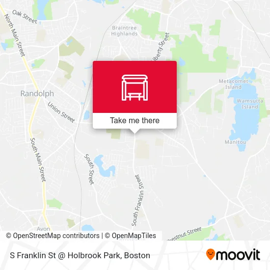 S Franklin St @ Holbrook Park map