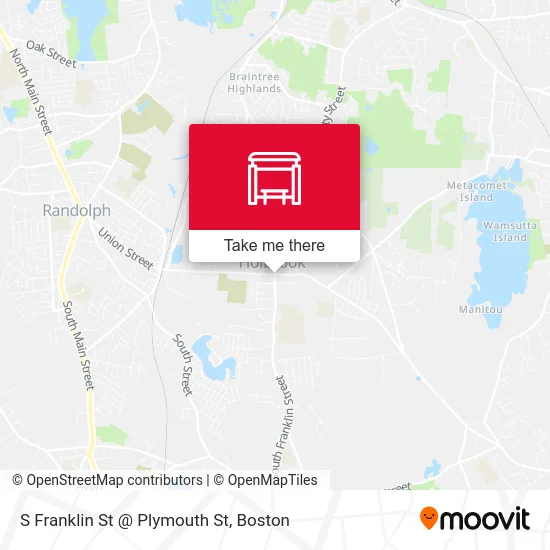 S Franklin St @ Plymouth St map