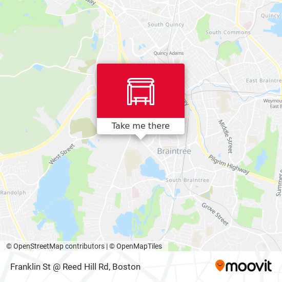 Franklin St @ Reed Hill Rd map