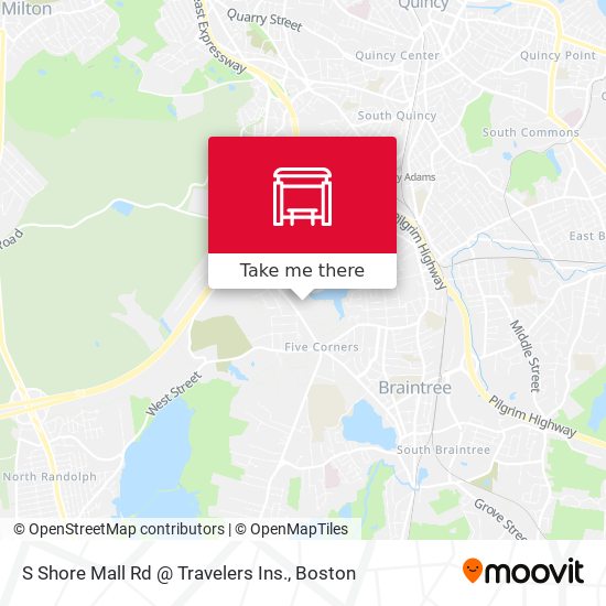 S Shore Mall Rd @ Travelers Ins. map