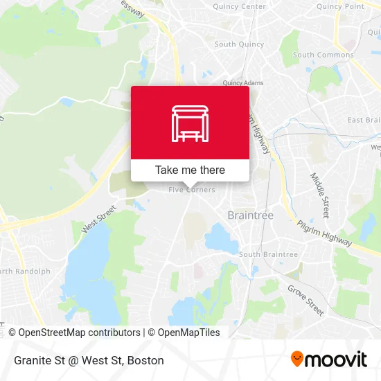 Granite St @ West St map