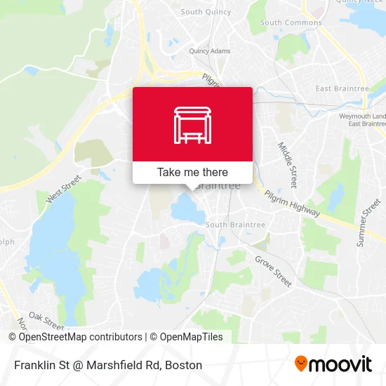 Franklin St @ Marshfield Rd map