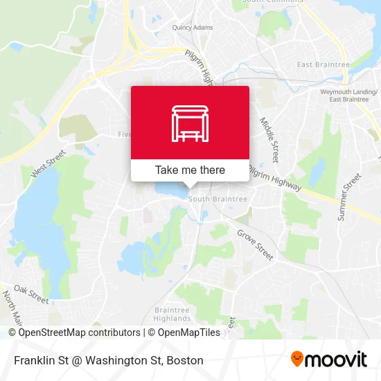 Franklin St @ Washington St map