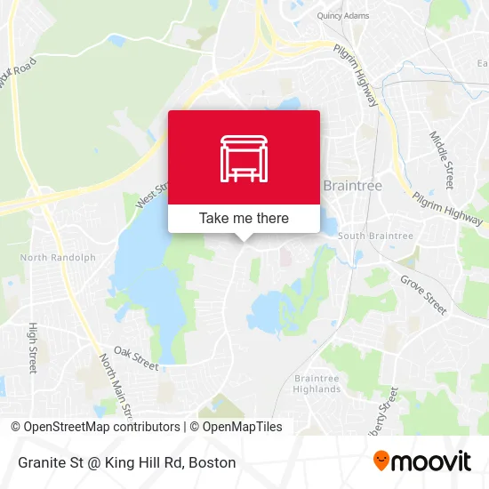 Granite St @ King Hill Rd map