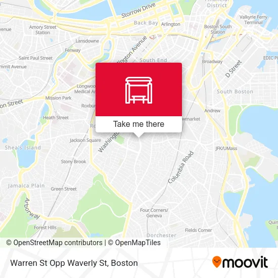 Mapa de Warren St Opp Waverly St