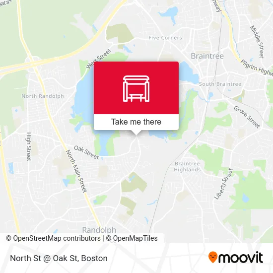 North St @ Oak St map