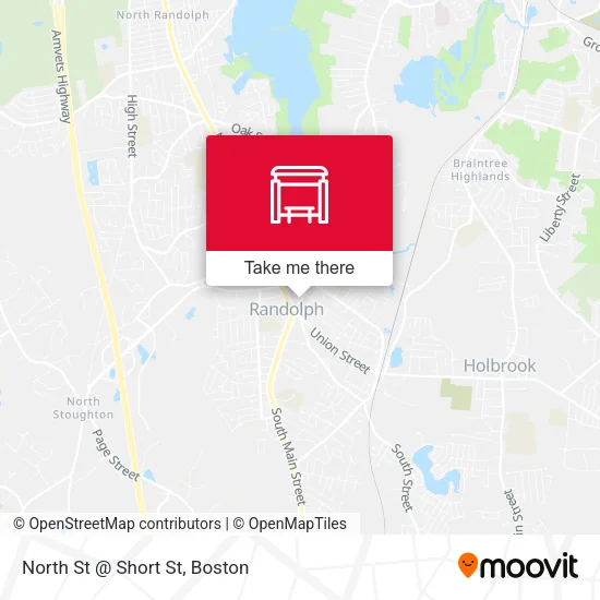 North St @ Short St map