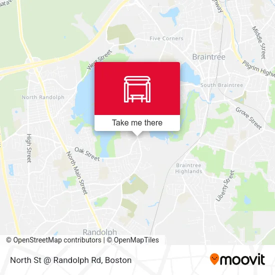 North St @ Randolph Rd map