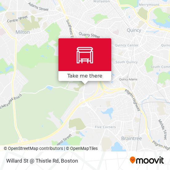 Mapa de Willard St @ Thistle Rd