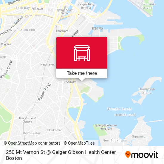 250 Mt Vernon St @ Geiger Gibson Health Center map