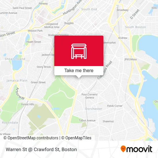 Warren St @ Crawford St map