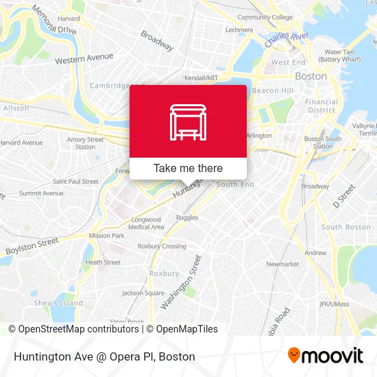 Mapa de Huntington Ave @ Opera Pl