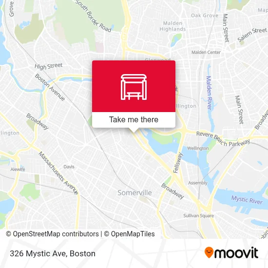 326 Mystic Ave map
