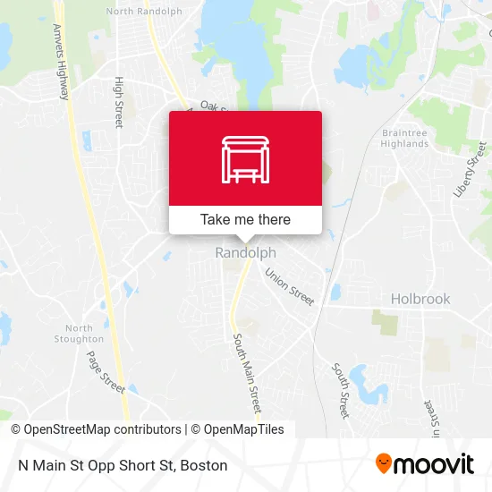 N Main St Opp Short St map