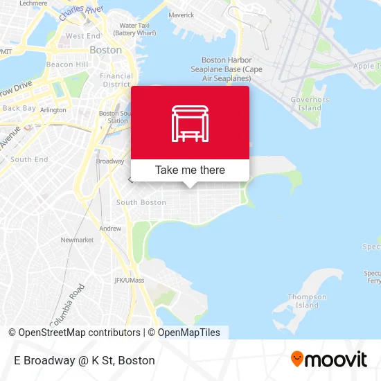 Mapa de E Broadway @ K St