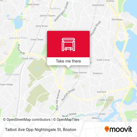 Mapa de Talbot Ave Opp Nightingale St
