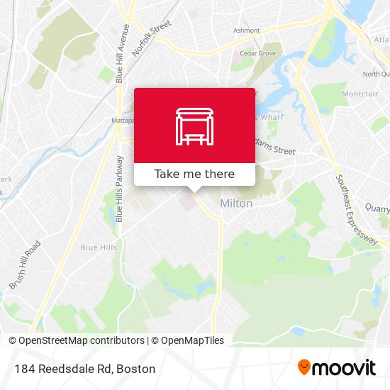 184 Reedsdale Rd map