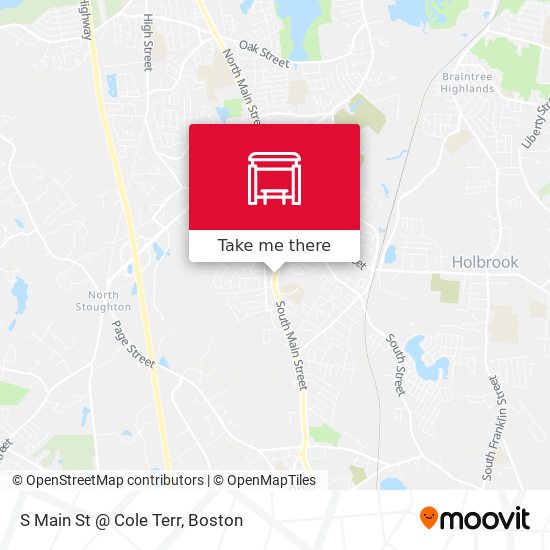 S Main St @ Cole Terr map