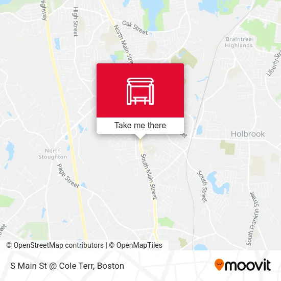 S Main St @ Cole Terr map